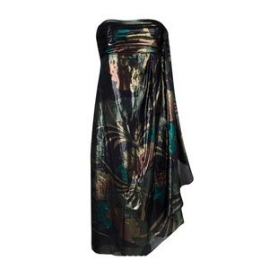 Marc Jacobs Silk Mimosa Lurex Sleeveless Dress